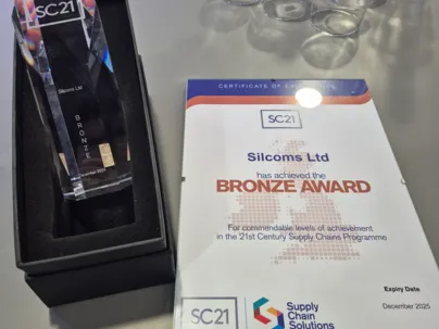 Silcoms Ltd Awarded Prestigious SC21 Bronze Award for Operational Excellence